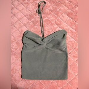 Elegant Olive Green Women's Top
